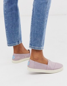 Лавандовые слипоны TOMS-Фиолетовый