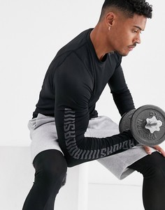 Черный лонгслив adidas Training Alphaskin