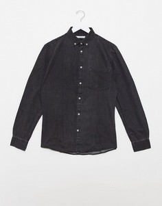 Серая джинсовая рубашка Celio-Серый