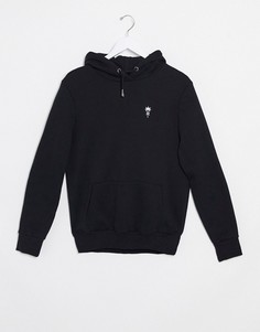 Худи черного цвета с вышивкой River Island-Черный