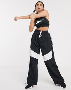 Черные джоггеры с логотипом Reebok Training-Черный