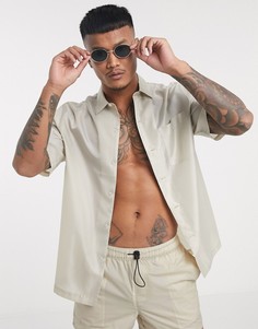 Бежевая рубашка от комплекта ASOS DESIGN-Бежевый