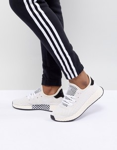 Белые кроссовки adidas Originals Deerupt Runner-Черный
