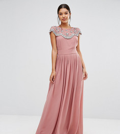 Платье макси TFNC WEDDING-Розовый