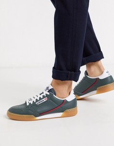 Зеленые кроссовки с резиновой подошвой adidas Originals continental 80-Зеленый