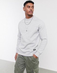 Светло-серый свитшот Bershka