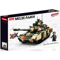 Конструктор Sluban Армия "Боевой танк", 758 деталей