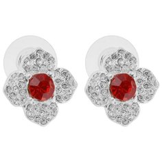 BRADEX Серьги Красный Цветок AS