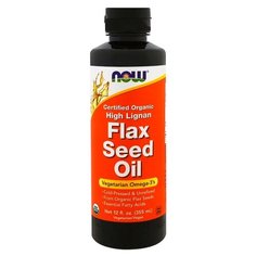 NOW Масло льняное с высоким