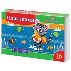 Пластилин Hatber Ушастики 16