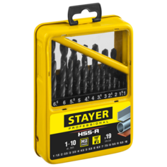 Набор сверл STAYER 29602-H19-M
