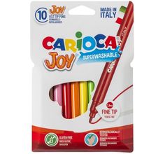 Фломастеры Carioca 10 цветов Joy