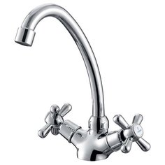 Смеситель для кухни (мойки) KAISER Carlson Style 11133 двухрычажный хром
