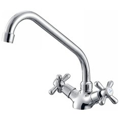 Смеситель для кухни (мойки) KAISER Carlson 11077 двухрычажный хром