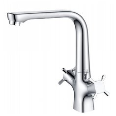 Смеситель для кухни (мойки) KAISER Cuatro 58033 двухрычажный хром