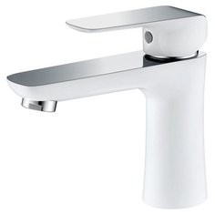 Смеситель для раковины (умывальника) KAISER Glory 69111 однорычажный двухцветный белый/хром