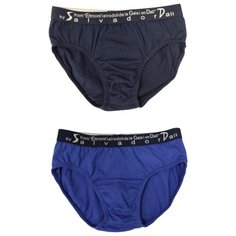 Трусы Salvador Dali 2 шт., размер 140, темно-синий/синий