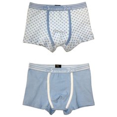 Трусы Salvador Dali 2 шт., размер 116, белый/голубой