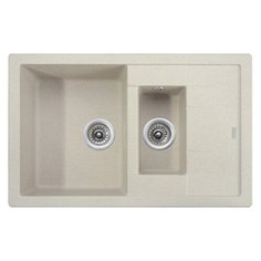 Врезная кухонная мойка 78 см KAISER KG2M-7850 KG2M-7850-S sand