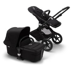 Универсальная коляска Bugaboo Fox 2 complete (2 в 1) black/black/black, цвет шасси: черный