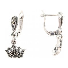 МАРКАЗИТ Серьги с марказитами из серебра HE1104