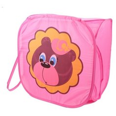 Корзина Наша игрушка Мишка 636014 розовый
