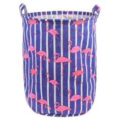 Корзина Наша игрушка Фламинго фиолетовый/розовый