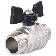 Кран шаровый Bugatti Oregon 03270027 муфтовый (НР/НР), латунь Ду 20 (3/4")