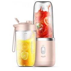 Портативный блендер Xiaomi Deerma Fruit Cup DEM-NU05, розовый