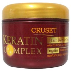CRUSET Кератиновый комплекс для восстанавливающего ухода за волосами с коэнзимами Q10-плюс, коллагеном и маслом японской камелии (цубаки), 60 мл