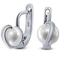 Silver WINGS Серьги с жемчугом из серебра 22set9989-113