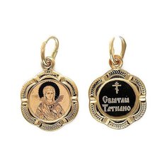Эстет Подвеска-иконка "Святая Татьяна" из красного золота 01П011262