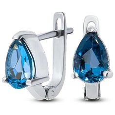 Silver WINGS Серьги с топазами из серебра 220018-32-240