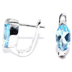 Silver WINGS Серьги с топазами из серебра 220009-32-156