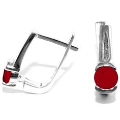 Silver WINGS Серьги с гранатами из серебра 22eexsk00020-19-86