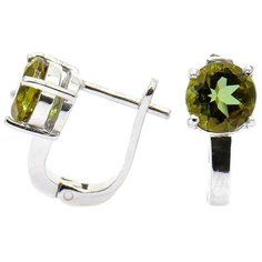 Silver WINGS Серьги с султанитами из серебра 220032-32-197