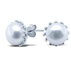 Silver WINGS Серьги с жемчугом из серебра 22set10599-113