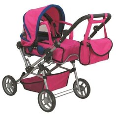 Коляска-трансформер Buggy Boom Infinia (8458) малиновый/синий