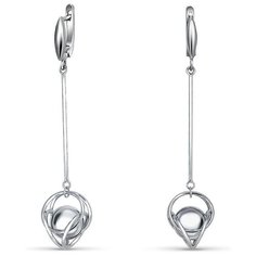 Silver WINGS Серьги из серебра 22set15083-113