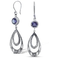 Silver WINGS Серьги с аметистами из серебра 220010-163-203