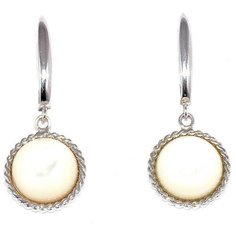 Silver WINGS Серьги с перламутром из серебра 22ae5313wmop/r-148