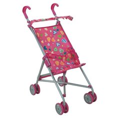 Прогулочная коляска Buggy Boom Mixy 8004 розовый/разноцветные сердечки