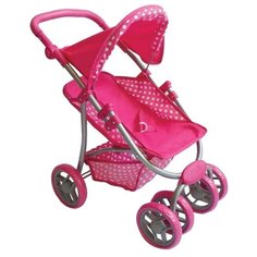 Коляска-трансформер Buggy Boom Skayna (8237) розовый/горошек