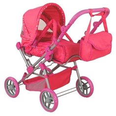 Коляска-трансформер Buggy Boom Infinia (8458) розовый/сердце