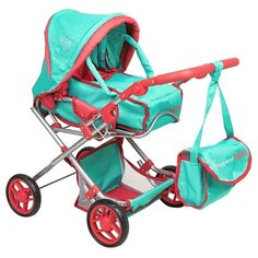 Коляска-трансформер Buggy Boom Infinia 8454 бирюзовый/красный