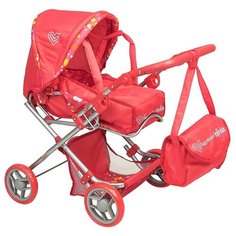 Коляска-трансформер Buggy Boom Infinia 8454 розовый/желтый