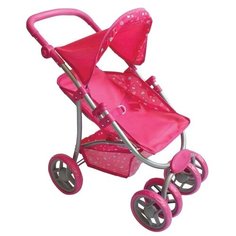 Коляска-трансформер Buggy Boom Skayna (8237) розовый/сердечки