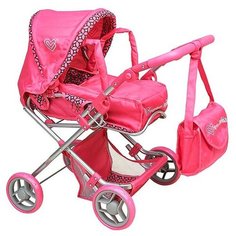 Коляска-трансформер Buggy Boom Infinia 8454 темно-розовый