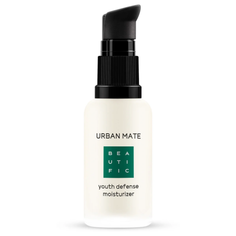 BEAUTIFIC Urban Mate Youth Defense Moisturizer Крем-флюид для лица против первых признаков старения с комплексом anti-pollution и SPF15, 30 мл