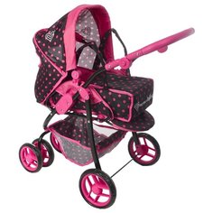 Коляска-трансформер Buggy Boom Infinia (8457) черный/розовый